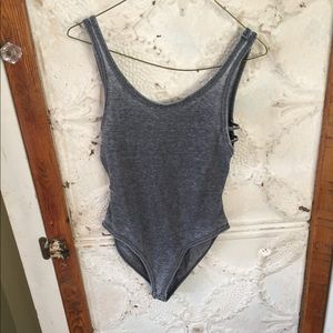 Gray leotard